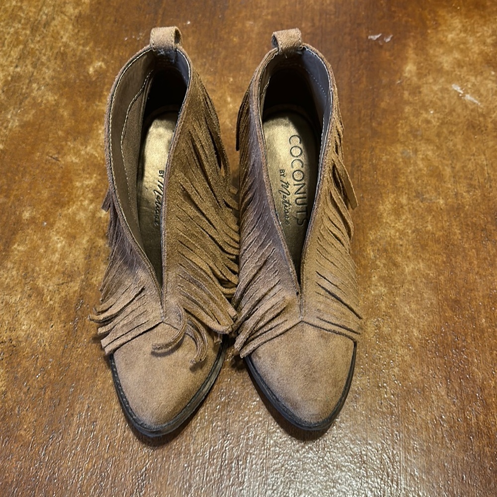 Brown Fringe booties, Coconuts by Matisse, 6